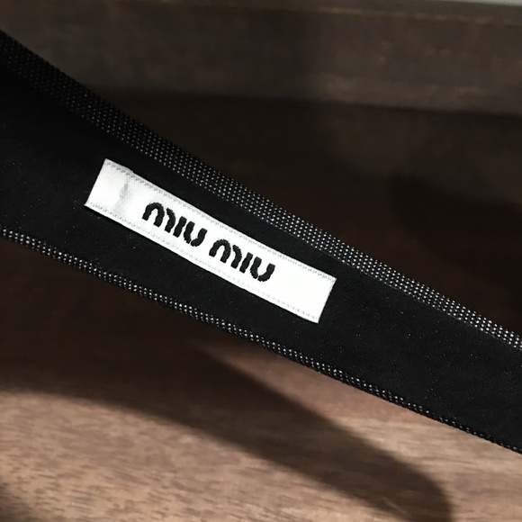 MIU MIU Denim Headband - Picture 2 of 3